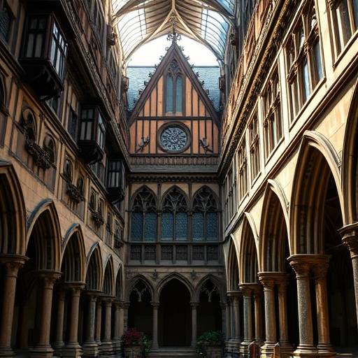Image du Hospices de Beaune, un exemple de l'architecture gothique flamboyante en Bourgogne.