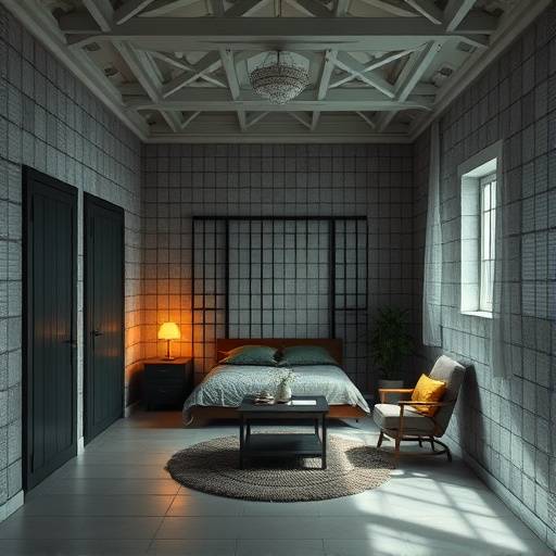 Imagen de una celda de 'lujo', que parece más un estudio confortable que una celda de prisión.